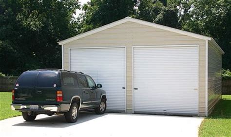 alans factort outlet 24x36 boxed eave style metal garage|24x30 Boxed Eave Roof Metal Garage .